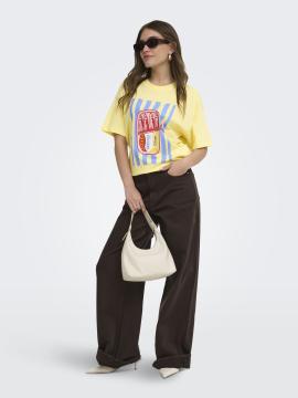 Afbeelding voor product T-shirt van het merk Only in het Geel