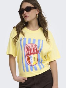 Afbeelding voor product T-shirt van het merk Only in het Geel