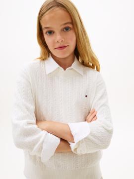 Afbeelding voor product Sweater van het merk Tommy Jeans in het Wit