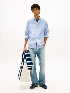 Afbeelding voor product Hemd van het merk Tommy Jeans in het Blauw