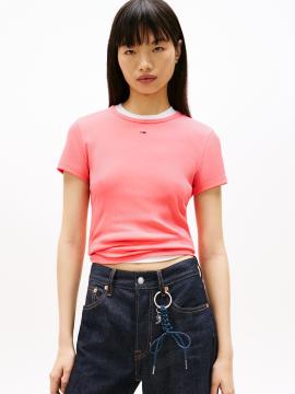 Afbeelding voor product T-shirt van het merk Tommy Jeans in het Roze