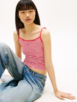 Afbeelding voor product Top van het merk Tommy Jeans in het Rood