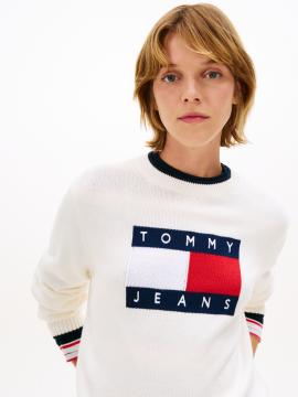Afbeelding voor product Pull van het merk Tommy Jeans in het Wit