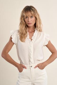 Afbeelding voor product Bloes van het merk Molly Bracken in het Wit