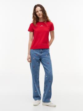 Afbeelding voor product T-shirt van het merk Tommy Jeans in het Rood