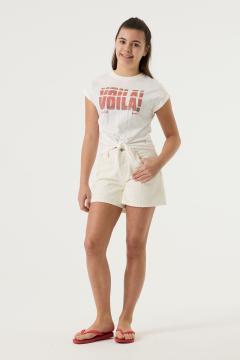 Afbeelding voor product T-shirt van het merk Garcia in het Ecru